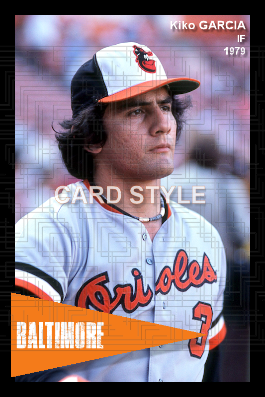 Kiko Garcia - 1979 Baltimore Orioles - choose a size & style