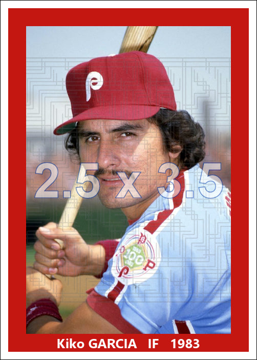 Kiko Garcia - 1983 Philadelphia Phillies - choose a size & style