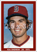 Kim Andrew - 1975 Boston Red Sox - choose a size & style