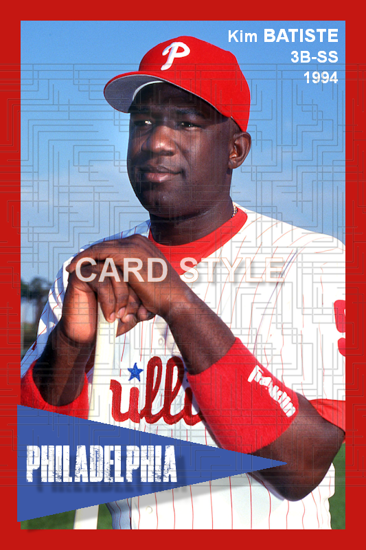 Kim Batiste - 1994 Philadelphia Phillies - choose a size & style
