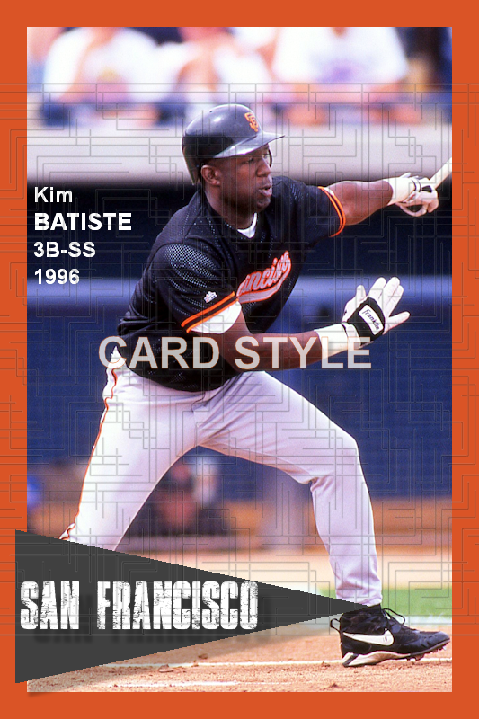 Kim Batiste - 1996 San Francisco Giants - choose a size & style
