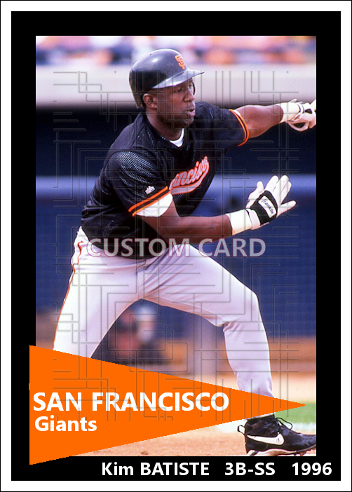 Kim Batiste - 1996 San Francisco Giants - choose a size & style