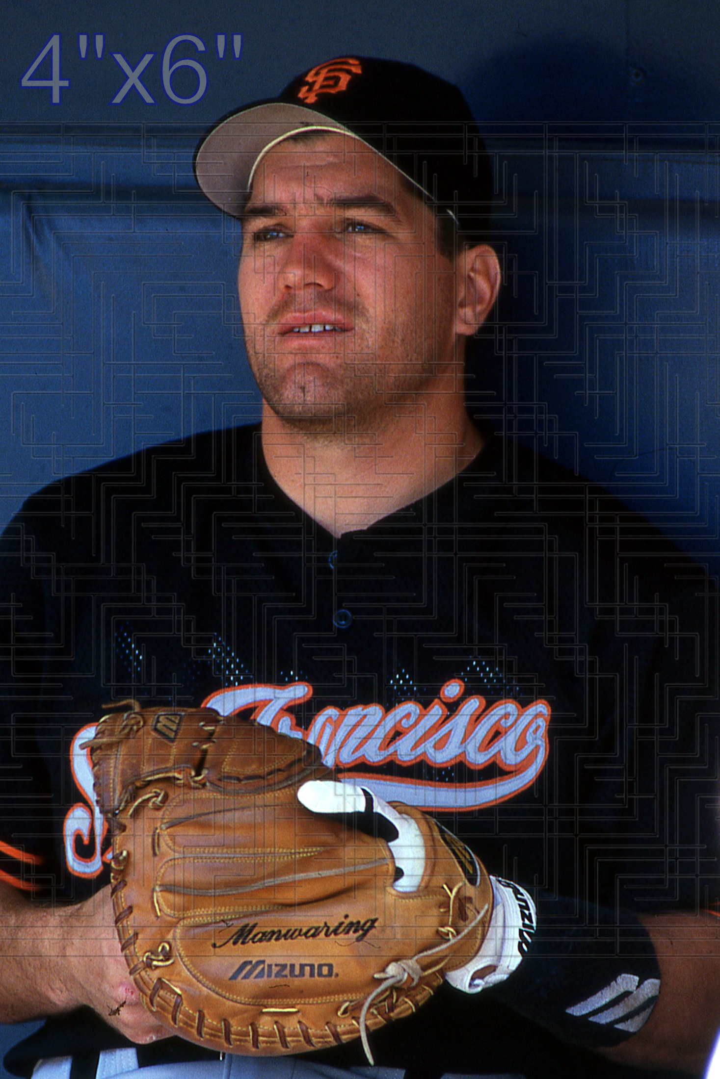Kirt Manwaring - 1996 San Francisco Giants - choose a size & style
