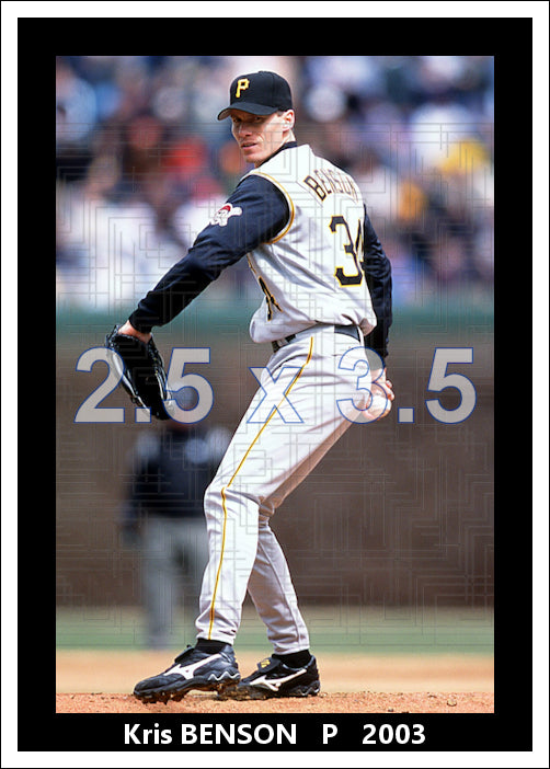 Kris Benson - 2003 Pittsburgh Pirates - pose A - choose a size & style