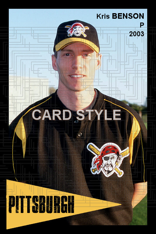 Kris Benson - 2003 Pittsburgh Pirates - pose B - choose a size & style