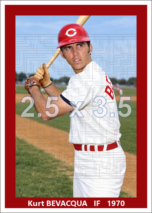 Kurt Bevacqua - 1970 Cincinnati Reds spring training - choose a size & style