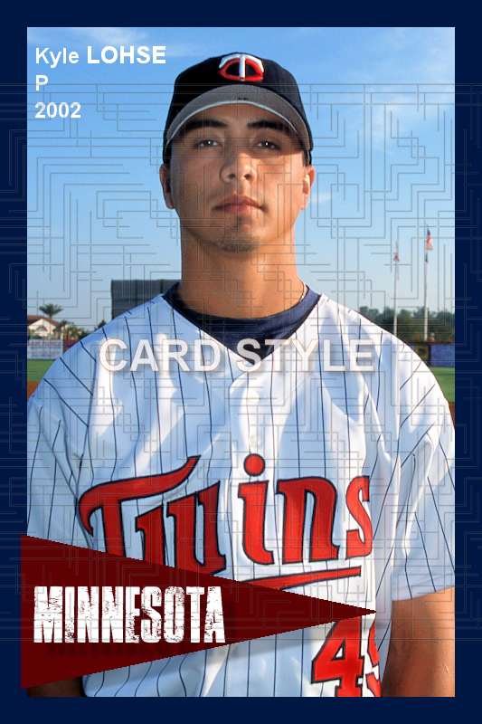Kyle Lohse - 2002 Minnesota Twins - choose a size & style