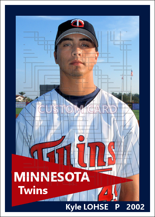 Kyle Lohse - 2002 Minnesota Twins - choose a size & style