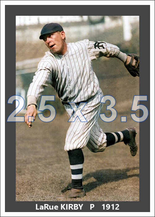 LaRue Kirby - 1912 New York Giants - choose a size & style