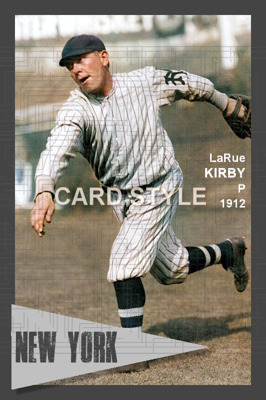 LaRue Kirby - 1912 New York Giants - choose a size & style