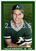 Lance Blankenship - 1988 Oakland Athletics - choose a size & style