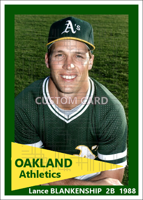 Lance Blankenship - 1988 Oakland Athletics - choose a size & style