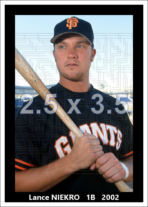 Lance Niekro - 2002 San Francisco Giants spring training - choose a size & style