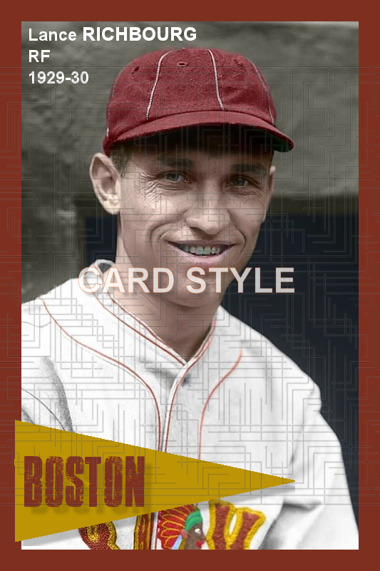 Lance Richbourg - 1929-30 Boston Braves - choose a size & style