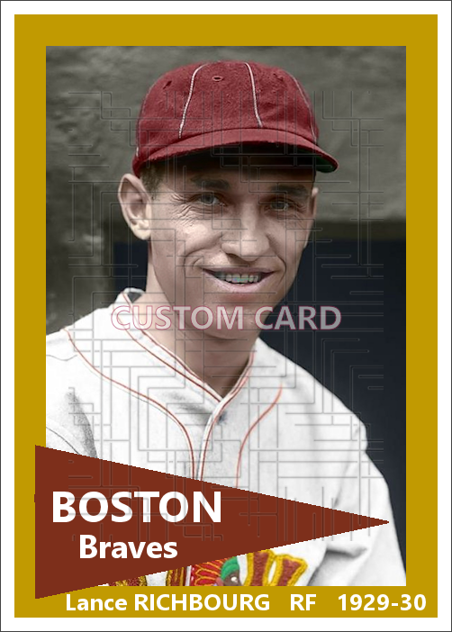 Lance Richbourg - 1929-30 Boston Braves - choose a size & style
