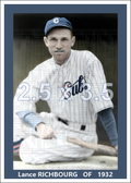 Lance Richbourg - 1932 Chicago Cubs - choose a size & style