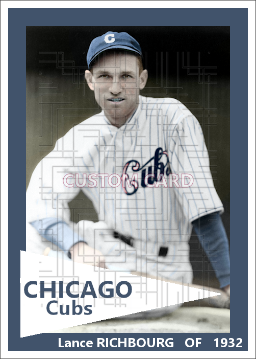 Lance Richbourg - 1932 Chicago Cubs - choose a size & style