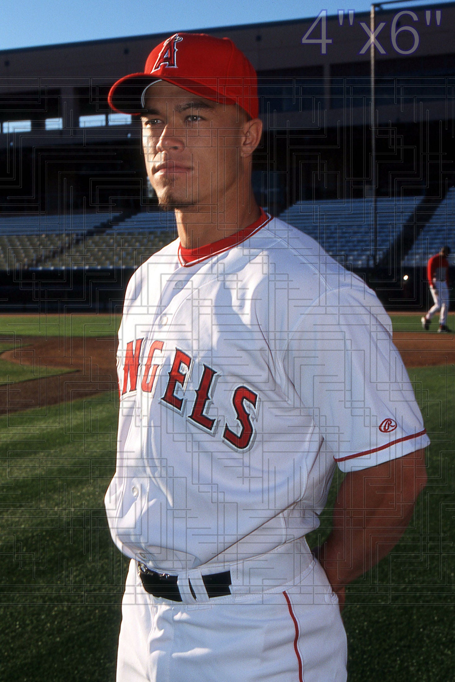 Larry Barnes - 2002 Anaheim Angels - choose a size & style