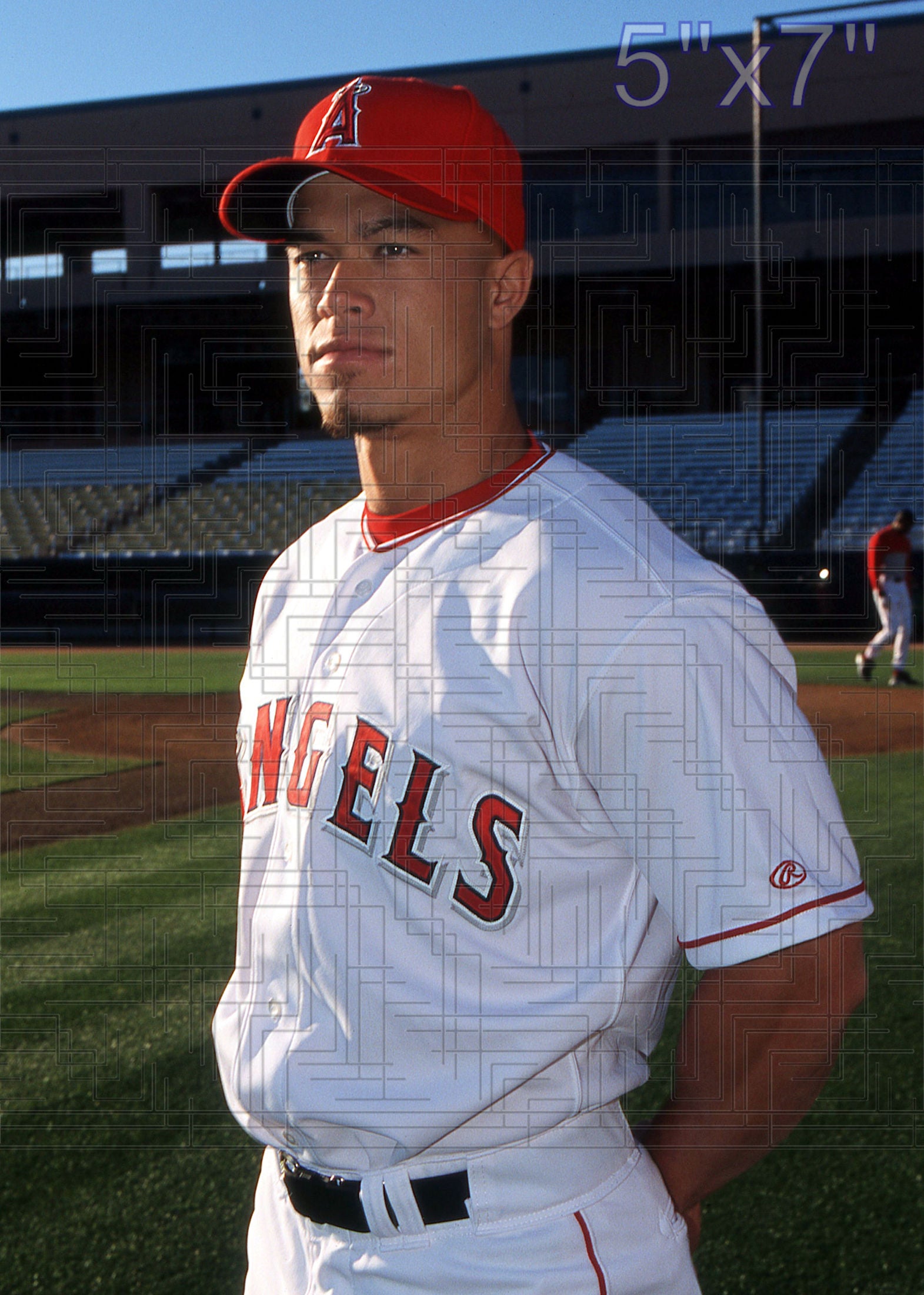 Larry Barnes - 2002 Anaheim Angels - choose a size & style