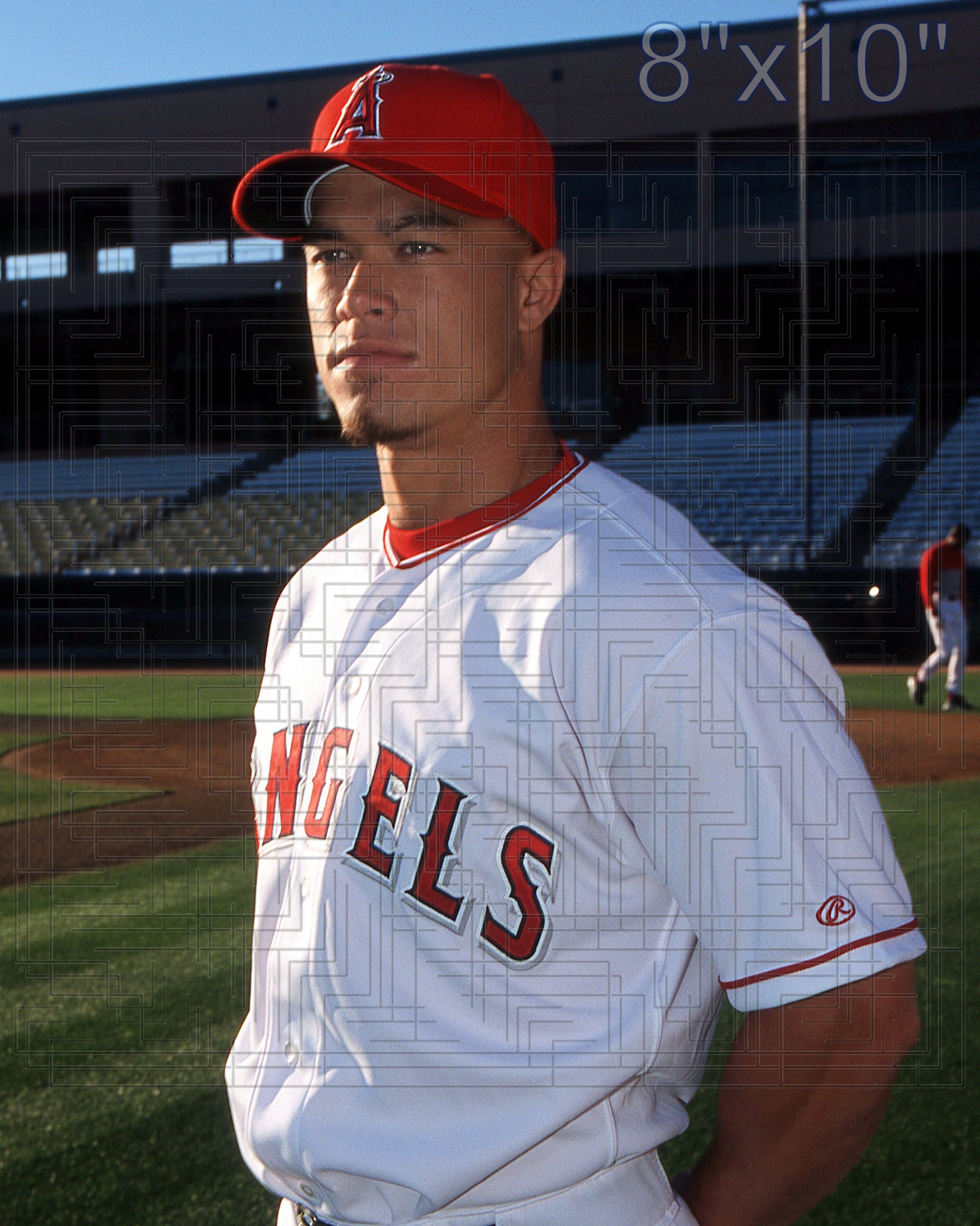 Larry Barnes - 2002 Anaheim Angels - choose a size & style