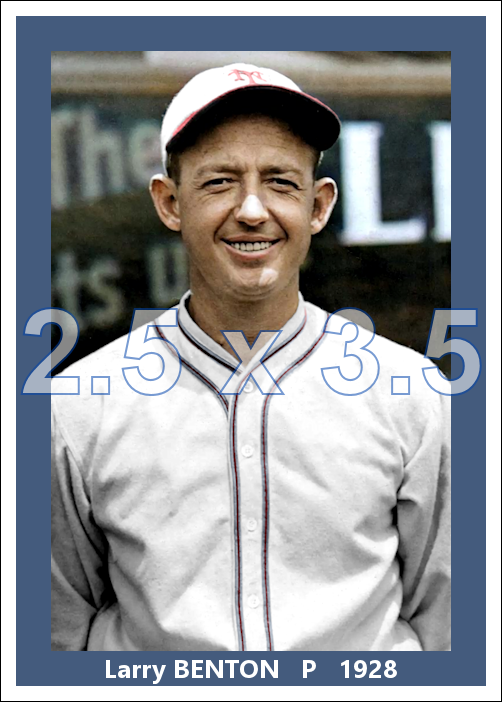 Larry Benton - 1928 New York Giants - choose a size & style