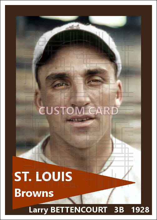 Larry Bettencourt - 1928 St. Louis Browns - choose a size & style