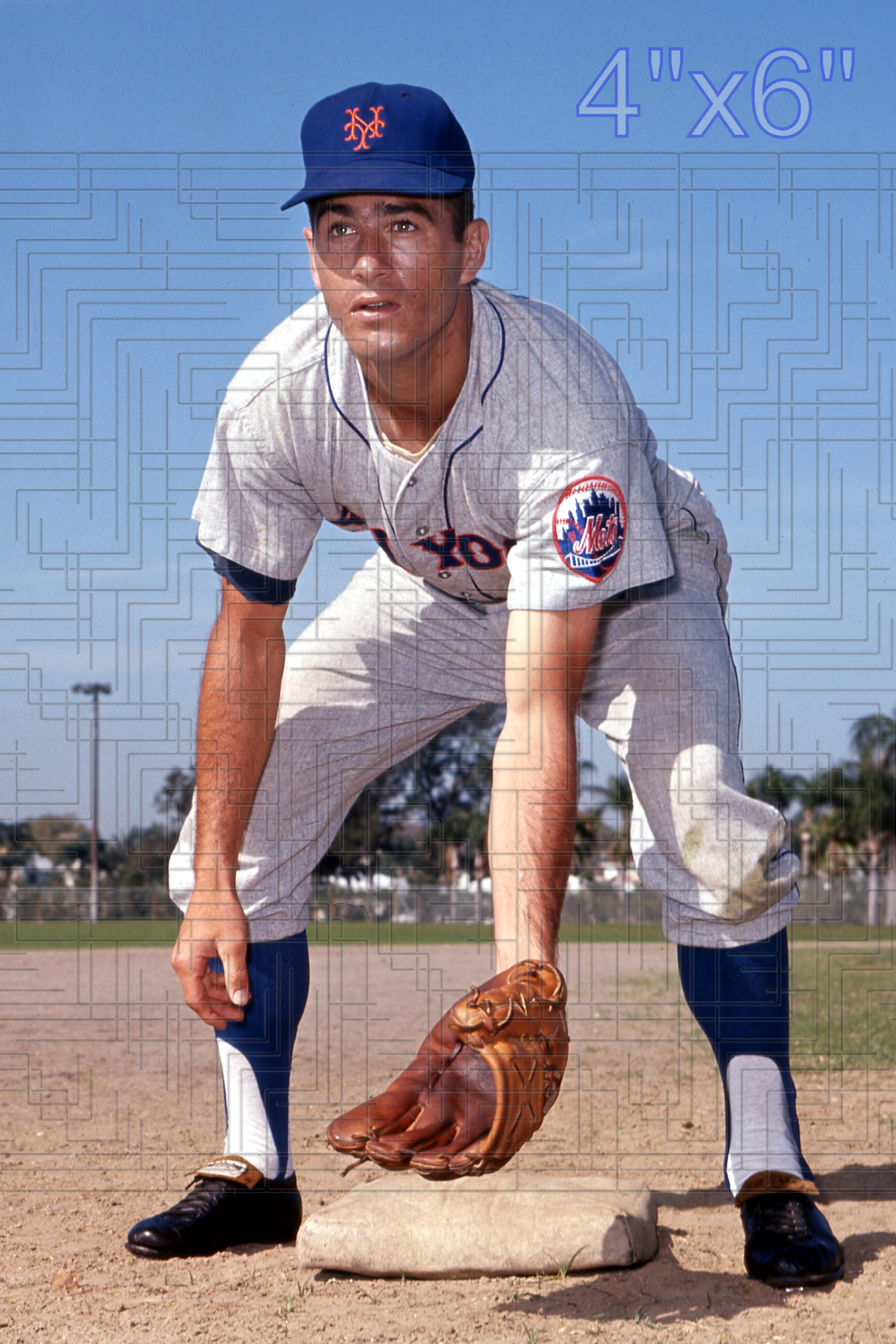 Larry Burright - 1963-64 New York Mets - choose a size & style