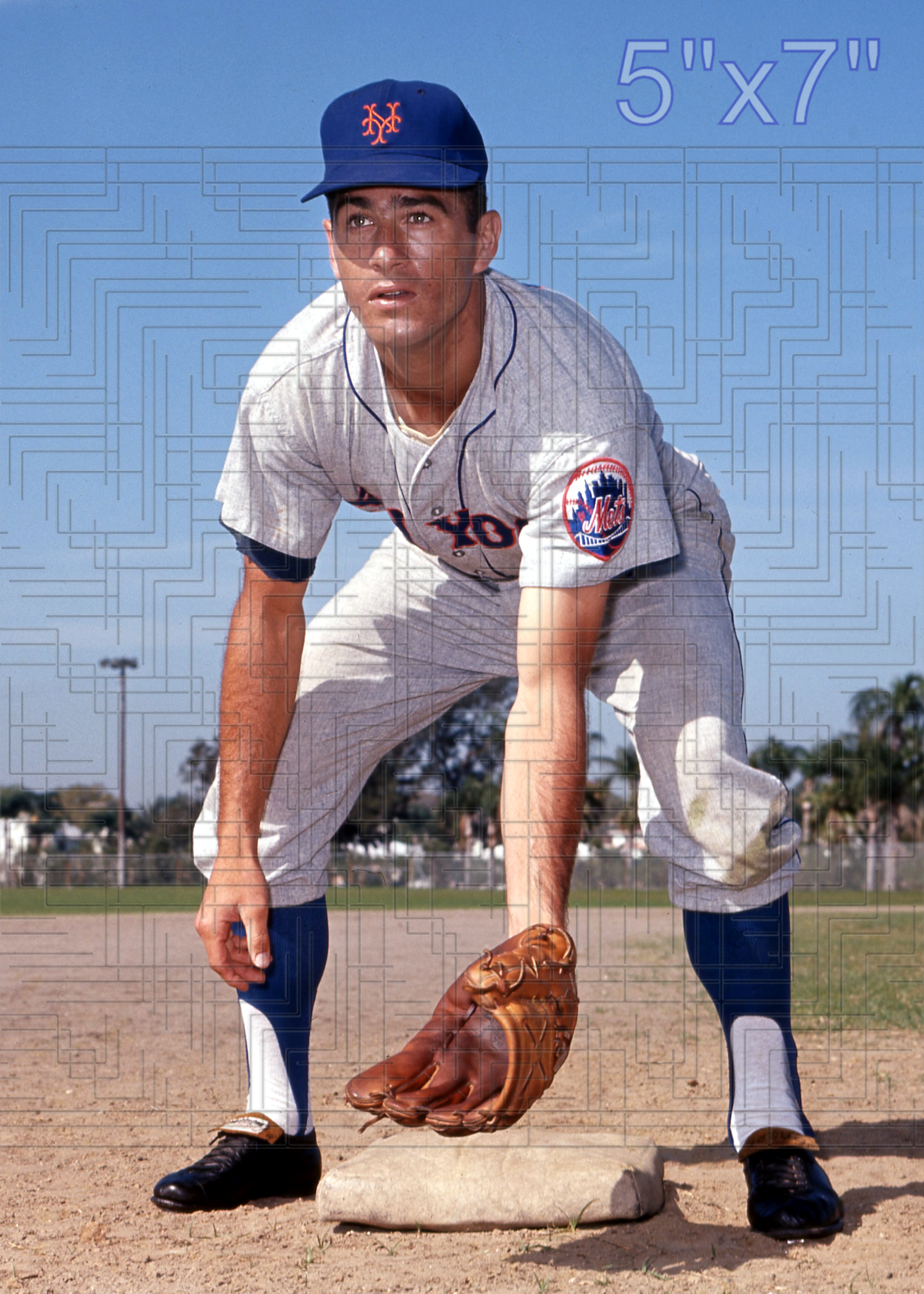 Larry Burright - 1963-64 New York Mets - choose a size & style