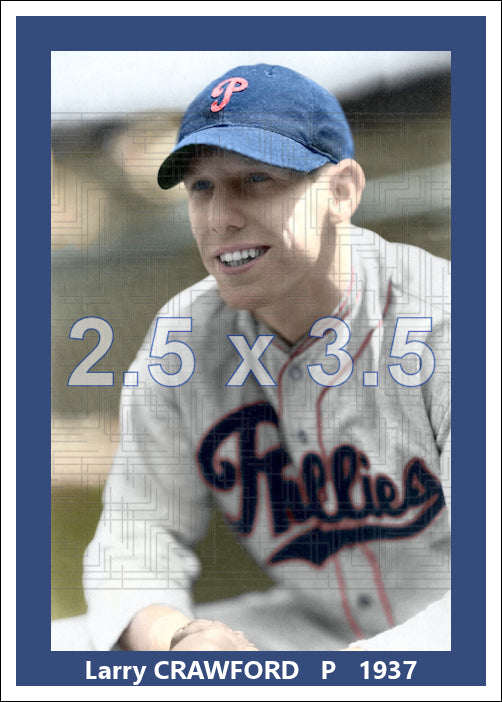 Larry Crawford - 1937 Philadelphia Phillies - choose a size & style