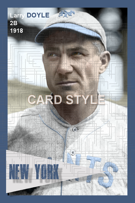 Larry Doyle - 1918 New York Giants - choose a size & style