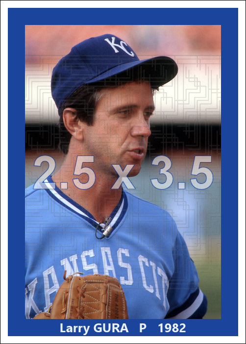 Larry Gura - 1982 Kansas City Royals - choose a size & style