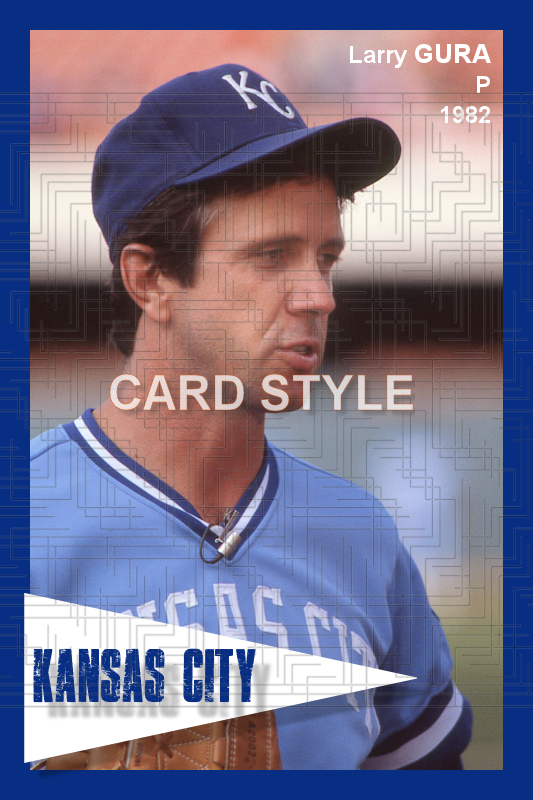 Larry Gura - 1982 Kansas City Royals - choose a size & style