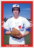 Larry Landreth - 1977 Montreal Expos - choose a size & style