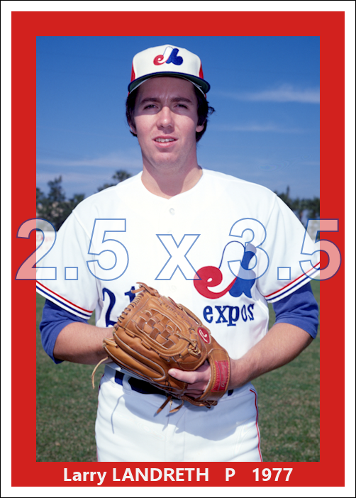 Larry Landreth - 1977 Montreal Expos - choose a size & style