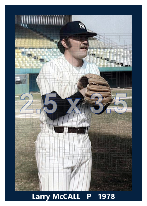 Larry McCall - 1978 New York Yankees - choose a size & style