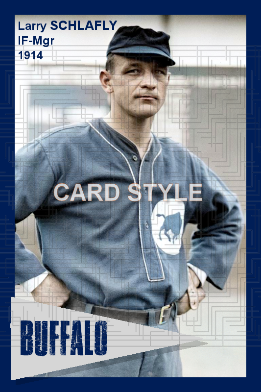 Larry Schlafly - 1914 Buffalo Buffeds - choose a size & style