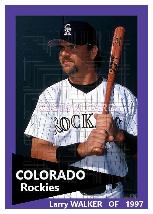 Larry Walker - 1997 Colorado Rockies - choose a size & style