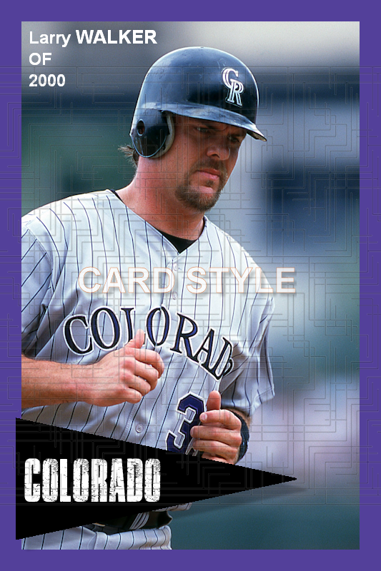 Larry Walker - 2000 Colorado Rockies - choose a size & style