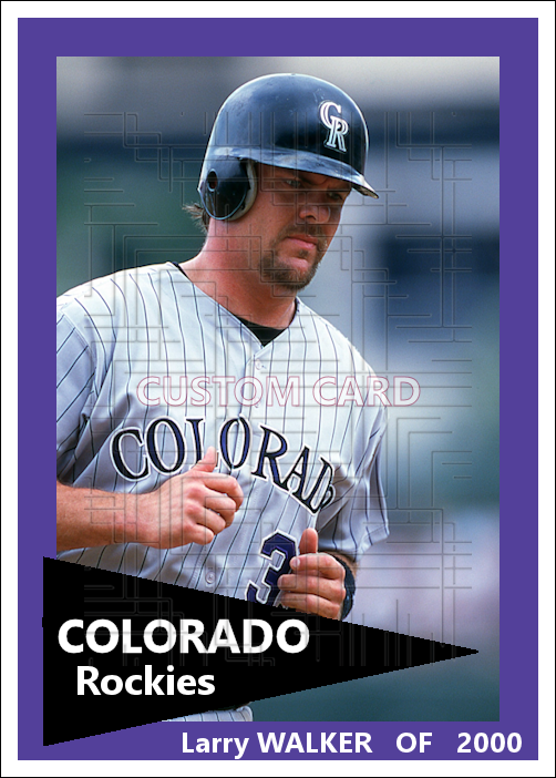 Larry Walker - 2000 Colorado Rockies - choose a size & style