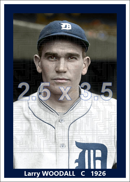 Larry Woodall - 1926 Detroit Tigers - choose a size & style
