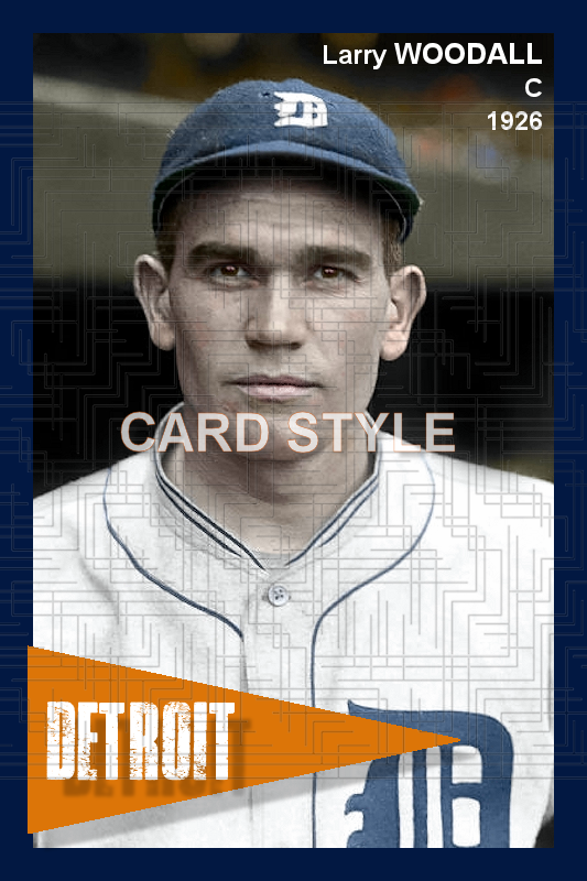 Larry Woodall - 1926 Detroit Tigers - choose a size & style