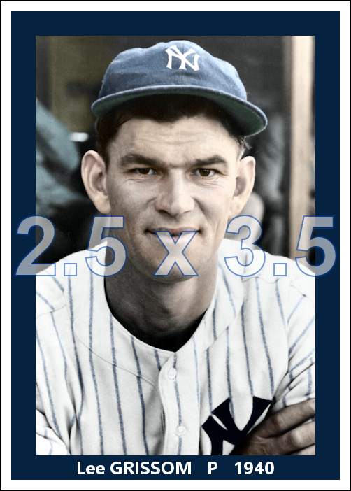 Lee Grissom - 1940 New York Yankees - choose a size & style