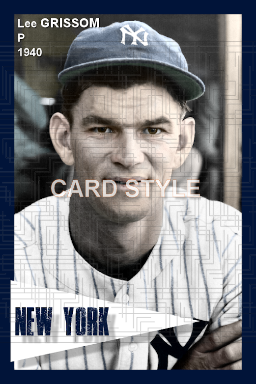 Lee Grissom - 1940 New York Yankees - choose a size & style