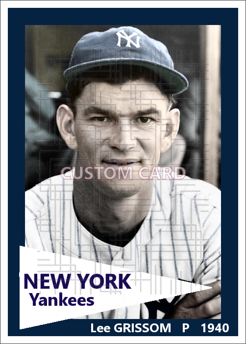 Lee Grissom - 1940 New York Yankees - choose a size & style