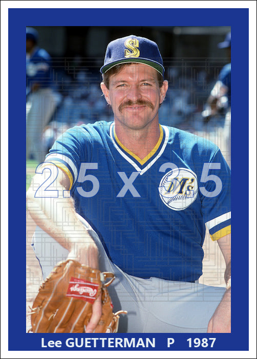 Lee Guetterman - 1987 Seattle Mariners - choose a size & style