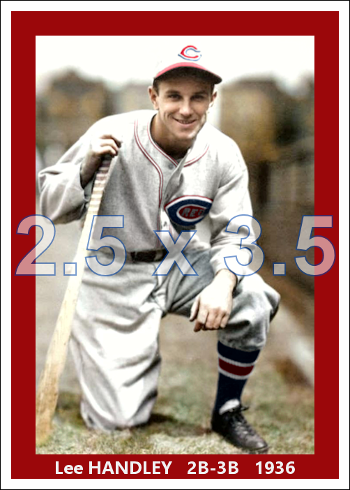 Lee Handley - 1936 Cincinnati Reds - choose a size & style