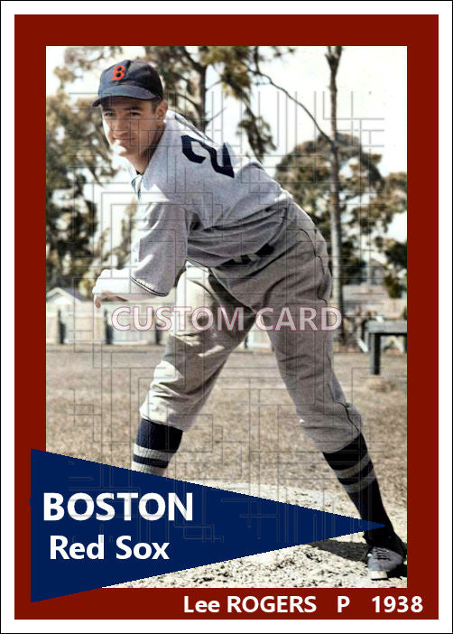Lee Rogers - 1938 Boston Red Sox - choose a size & style