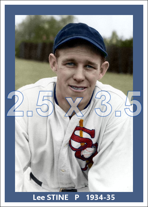 Lee Stine - 1934-35 Chicago White Sox - choose a size & style