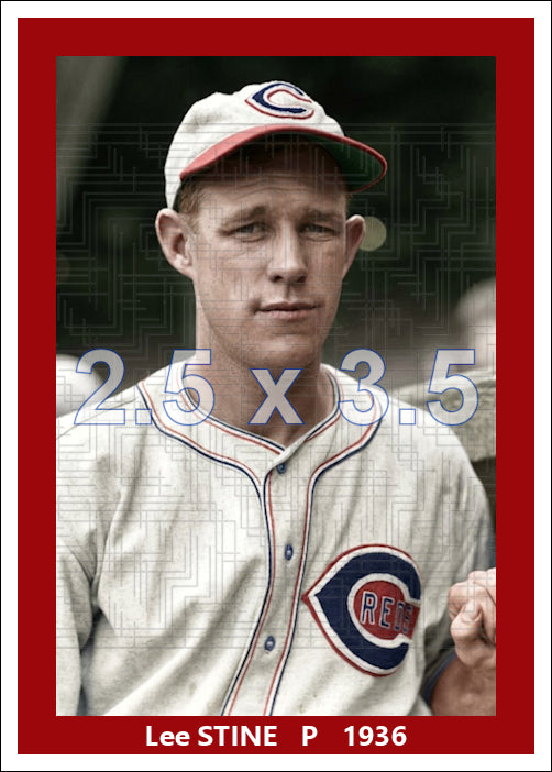 Lee Stine - 1936 Cincinnati Reds - choose a size & style
