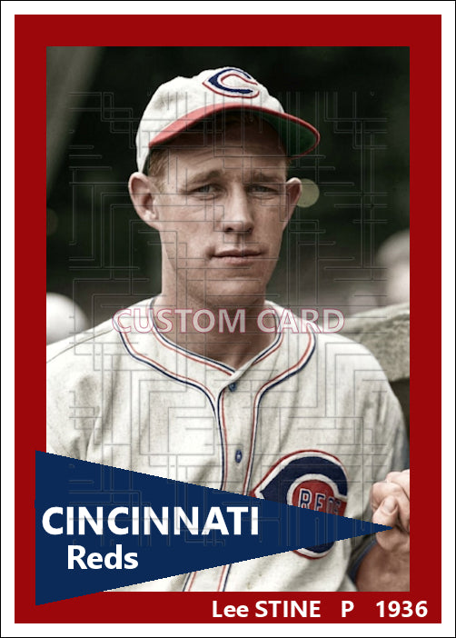 Lee Stine - 1936 Cincinnati Reds - choose a size & style